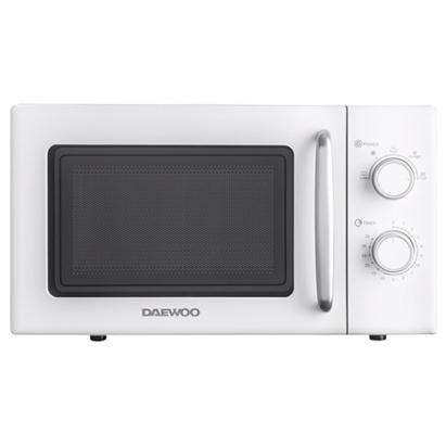 Cuptor cu microunde Daewoo 20L 700W, control mecanic, funcție dezghețare, alb