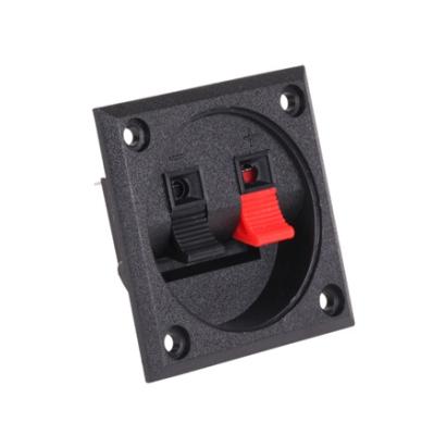 Conector boxă pătrat 2 contacte pentru montare pe panou (57x57 mm)