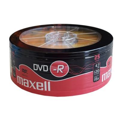 DVD-R Maxell 4.7GB 16x, Set 25 bucăți (Write Once)