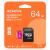 Card de memorie microSDXC ADATA 64GB Clasa 10 UHS-I cu adaptor SD