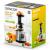 Storcator de fructe si legume Slow Juicer Sencor 400W, 60 RPM, microfiltru inox