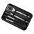 Set ustensile grill/BBQ Teesa din inox cu etui (cleste, furculita, spatula)