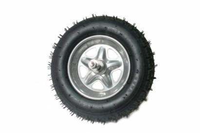 Roată roabă 3.50-8 Micul Fermier cu ax, jantă gri