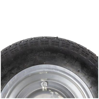 Roată roabă 3.50-7 Micul Fermier cu jantă metalică gri