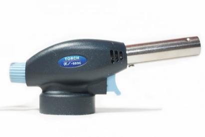 Pistol arzator pe gaz pentru butelie spray 227g G01, 1300°C, aprindere piezo, flacara reglabila