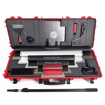 Set 5 gletiere profesionale, lama inox, 25, 40, 60, 80, 100 cm, adaptor, maner telescopic, rola gletuit, tava, spaclu, geanta, Mix, Olejnik GartenVIP DiyLine