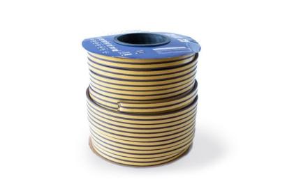 Bandă etanșare autoadezivă Purfix profil D 9x6 mm, maro, rolă 100 m