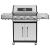 Grătar pe gaz Teesa Master Grill BBQ 5006, 5 arzătoare, 14 kW + arzător lateral 3 kW, inox