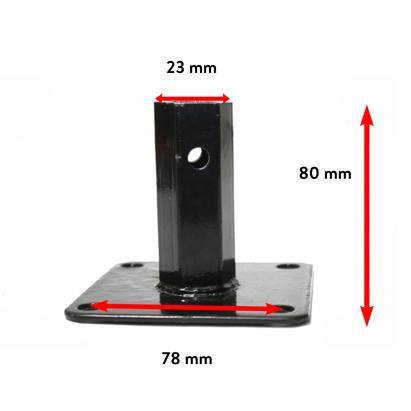 Manicot pătrat 23 mm pentru motocultor Micul Fermier, cu placă de prindere (78x80 mm)