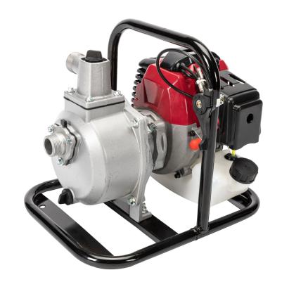 Motopompă pe benzină 2T Micul Fermier 2CP 42.7cc, 1", debit 8000 l/h (apă curată)