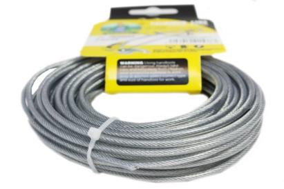 Fir motocoasă (trimmer) Micul Fermier 3.0 mm x 10 m, cu inserție metalică – rezistență sporită