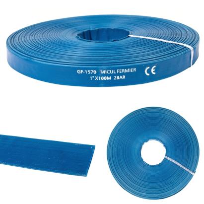 Furtun plat PVC de refulare 1" x 100 m, 2 bar – Micul Fermier GF-1570