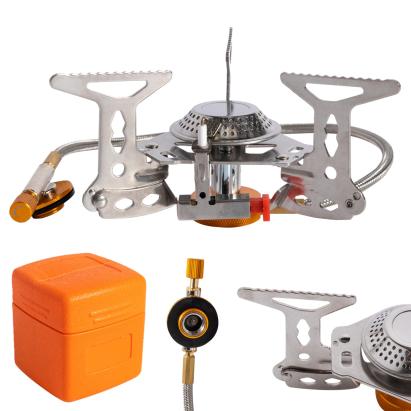 Aragaz camping pliabil cu aprindere piezo, Micul Fermier GF-2438, 150x85 mm