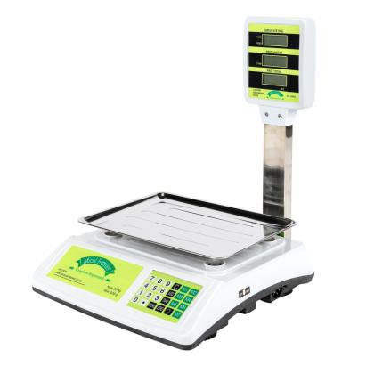 Cantar electronic comercial 50 kg Micul Fermier GF-2454 cu afisaj dublu pe brat