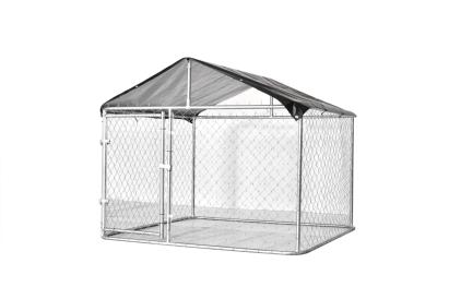 Tarc exterior (padoc) pentru câini 2x2x1,5 m, oțel galvanizat cu acoperiș – Micul Fermier CA G01