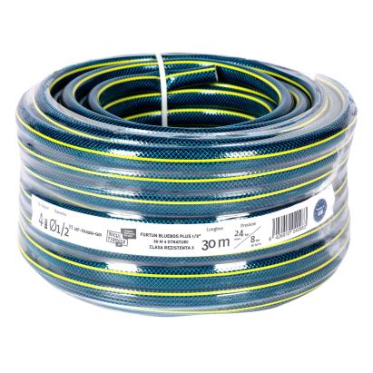 Furtun de grădină cu inserție 1/2" 30 m, 4 straturi, 24 bar – Micul Fermier