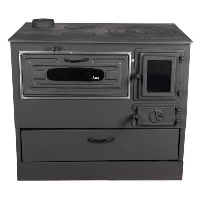Sobă pe lemne 9 kW Grand Fantazia Lux cu plită și cuptor, evacuare stânga