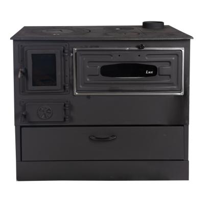 Sobă pe lemne 9 kW Grand Fantazia Lux cu plită și cuptor, evacuare dreapta