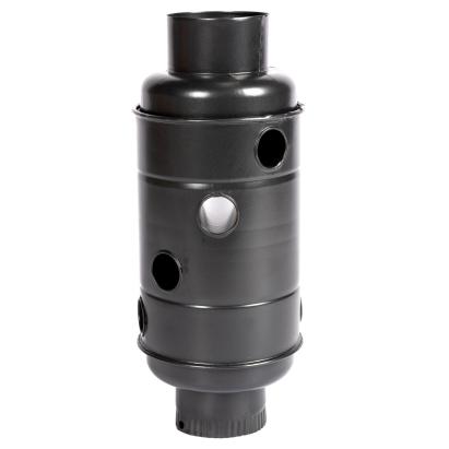 Burlan recuperator de caldura rotund Ø120 mm, gri mat – Micul Fermier