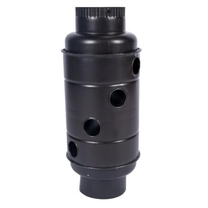 Burlan recuperator de căldură Ø130 mm, rotund, gri mat – Micul Fermier