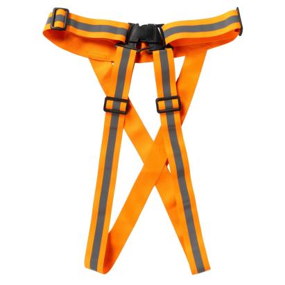 Ham reflectorizant portocaliu Micul Fermier cu benzi reflectorizante