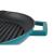 Tigaie grill din fontă emailată 31 cm, cu cioc, turcoaz Handy KitchenServ