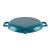 Tigaie grill din fontă emailată 31 cm, cu cioc, turcoaz Handy KitchenServ