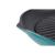 Tigaie grill din fontă emailată 31 cm, cu cioc, turcoaz Handy KitchenServ