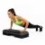 Step aerobic fitness profesional, reglabil 3 niveluri, PP, maxim 350 kg, 108x29x20 cm, negru gri Household NewTrend