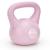 Kettlebell 10 kg, bitum cu invelis rezistent ABS, 25x27 cm, roz Household NewTrend