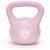 Kettlebell 10 kg, bitum cu invelis rezistent ABS, 25x27 cm, roz Household NewTrend