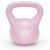 Kettlebell 8 kg, bitum cu invelis rezistent ABS, 23x24 cm, roz Household NewTrend