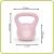 Kettlebell 4 kg, bitum cu invelis rezistent ABS, 18x21 cm, roz Household NewTrend