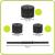 Set gantere si bara ajustabila 20 kg, 12 discuri, conector metalic cu spuma, negru Household NewTrend