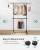 SONGMICS Suport haine cu doua bare, roti blocabile, inaltime reglabila, cadru metalic, 101x49x113-180 cm, negru Household NewTrend