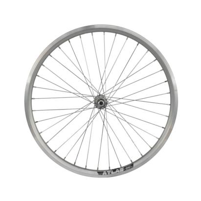 Roata Fata Bicicleta Cerurim, Janta Dubla Atlas, 24 inch, 507X18, V-Brake, Argintie Ultimate FactoryBikes