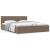 Cadru de pat hidraulic cu ladă, gri taupe, 180 x 200 cm, textil GartenMobel Dekor