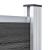 Set panouri gard, 699x146 cm, negru, WPC   GartenMobel Dekor