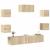 Set dulapuri TV, 7 piese, stejar sonoma, lemn prelucrat GartenMobel Dekor