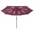 Umbrelă de soare de grădină cu LED-uri, roșu bordo, 400 cm GartenMobel Dekor