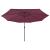 Umbrelă de soare de grădină cu LED-uri, roșu bordo, 400 cm GartenMobel Dekor