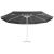 Pânză de schimb umbrelă de soare de exterior, antracit, 515 cm GartenMobel Dekor
