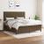 Pat continental cu saltea maro închis 180x200cm material textil GartenMobel Dekor