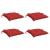 Perne de scaun, 4 buc., roșu, 50 x 50 x 7 cm, textil GartenMobel Dekor
