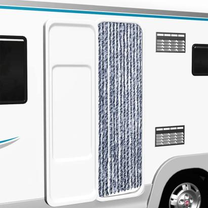 Perdea pentru insecte, albatru și alb, 56x200 cm, Chenille GartenMobel Dekor