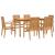 Set mobilier de grădină, 7 piese, lemn masiv de tec GartenMobel Dekor