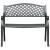 Bancă de grădină, negru, 102 cm, aluminiu turnat GartenMobel Dekor