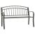 Bancă de grădină, gri, 120 cm, oțel GartenMobel Dekor