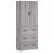 Dulap înalt, gri sonoma, 69,5x34x180 cm, lemn compozit GartenMobel Dekor