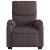 Fotoliu rabatabil de masaj, cu ridicare, maro închis, textil GartenMobel Dekor